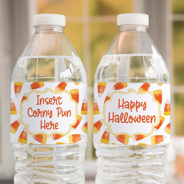 Candy Corn Water Bottle Label – Greengate Images