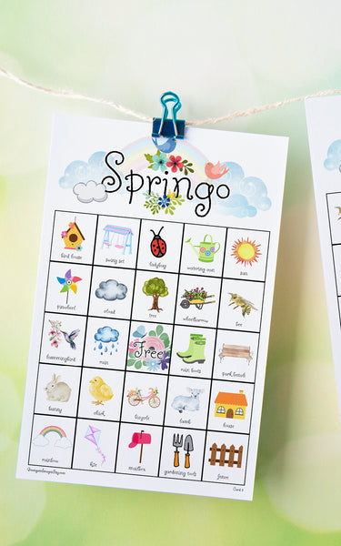 Spring Bingo - Watercolor I