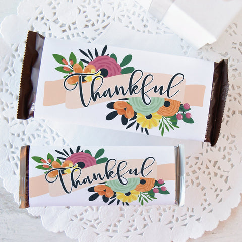 Thankful Candy Bar Wrappers