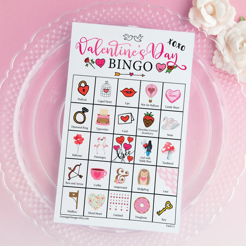 Valentine's Day Bingo - Color