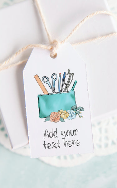 School Student Gift Tag - Pencil Case