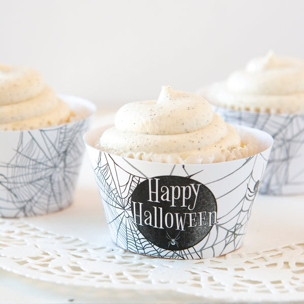 Spiderweb Halloween Cupcake Wrapper