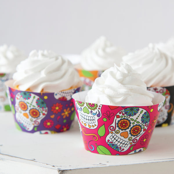 Sugar Skull / Dia de los Muertos Cupcake Wrappers