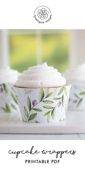 Olive Branch Cupcake Wrappers