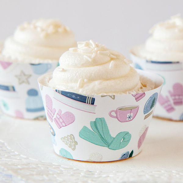 Winter Elements Cupcake Wrappers