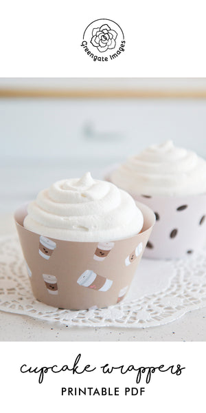Coffee Cupcake Wrappers