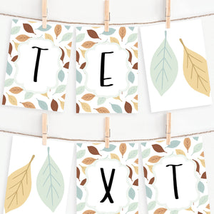 Fall/Thanksgiving Leafy Banner