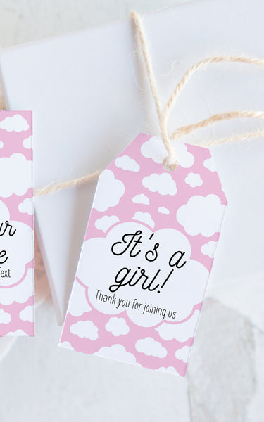 Light Pink Cloud Gift Tags