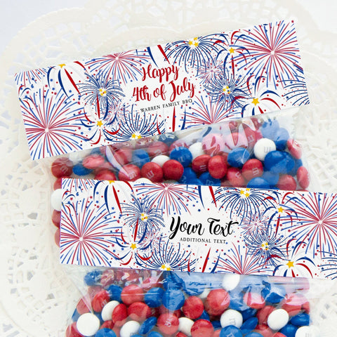4th of July Bag Toppers - Fireworks