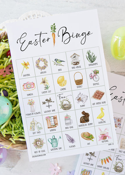 Easter Bingo Cards - Simple Beauty