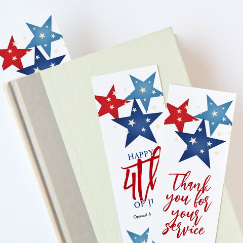 Patriotic Bookmark - Stars