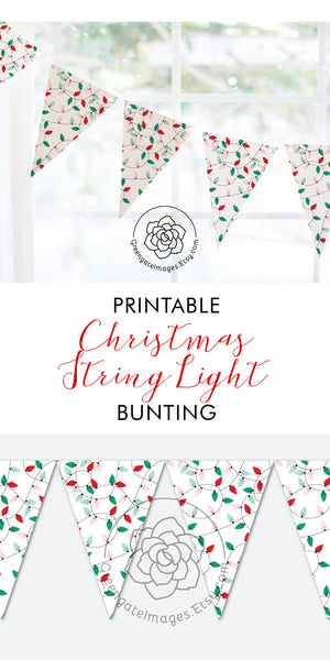 Christmas String Light Bunting