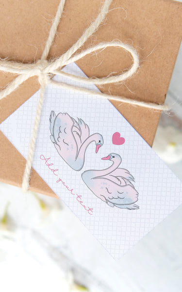 Swan Love Gift Tags