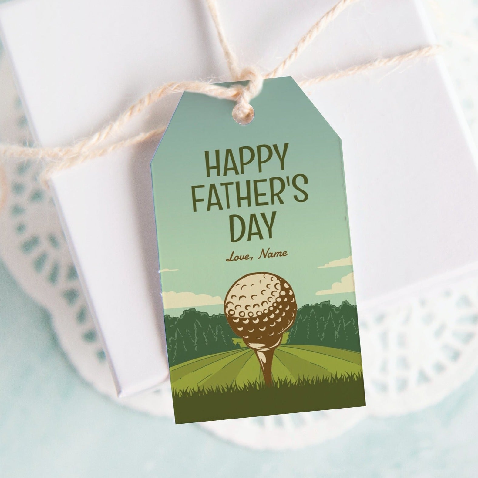Golf Gift Tag - Masculine/Father's Day