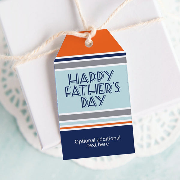 Striped Gift Tag - Masculine/Father's Day