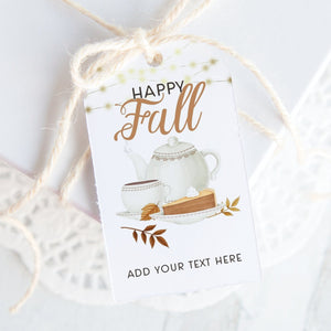 Tea/Coffee and Pumpkin Pie Gift Tag