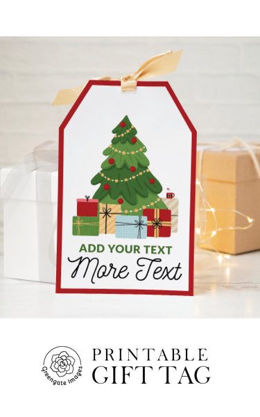 Jumbo Gift Tag - Christmas Tree