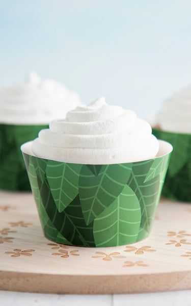 Tropical Leaves Cupcake Wrapper