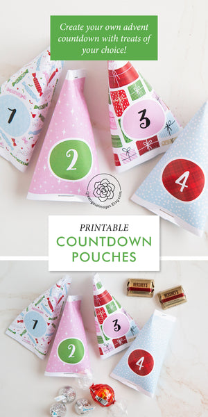 Quick/Easy Advent Calendar Pouches - Candy and Presents - Greengate Images