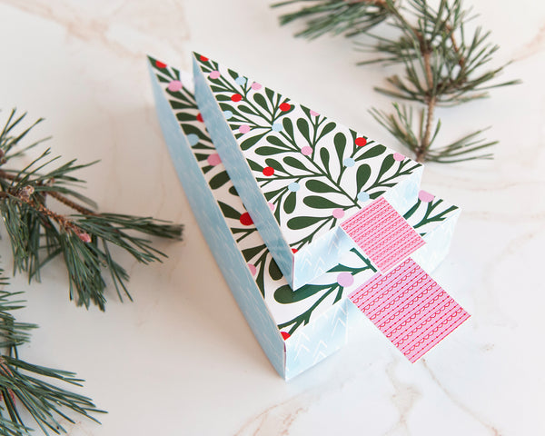 Christmas Tree Gift Box - Whimsical Tree - Greengate Images