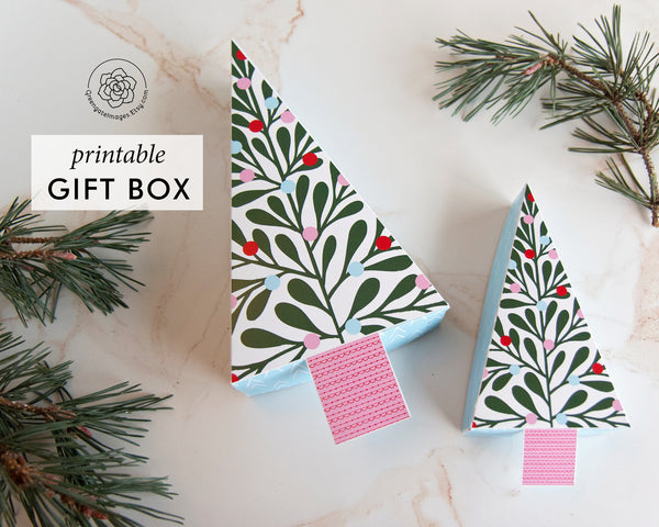 Christmas Tree Gift Box - Whimsical Tree