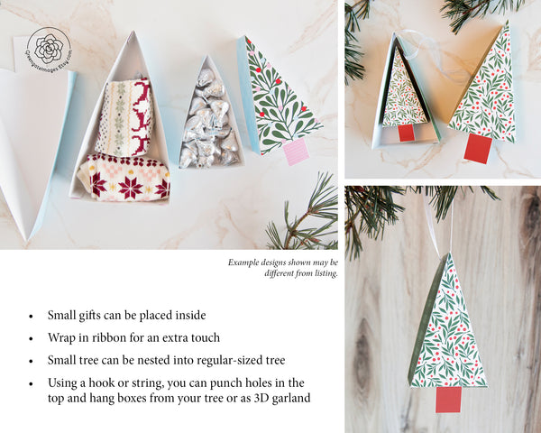 Christmas Tree Gift Box - Whimsical Tree - Greengate Images