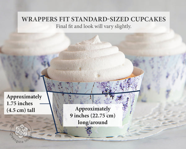 Wisteria Cupcake Wrappers