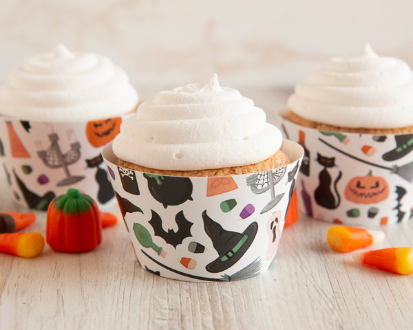 Witchy Halloween Cupcake Wrappers