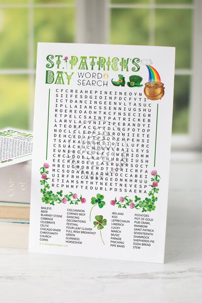 St. Patrick's Day Word Search - 40 Words
